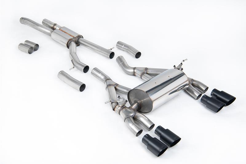 Milltek BMW F80 M3/F82 M4 - Cat-Back Exhaust System with Cerakote Black Trims photo