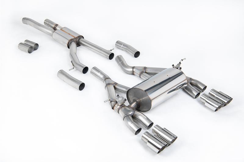 Milltek BMW F80 M3/F82 M4 - Race (Loudest) Cat-Back Exhaust System with Polished Trims photo
