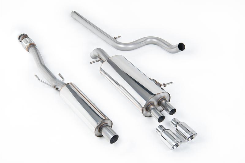 Milltek Citroen DS3 1.6 - Resonated (Quieter) Cat-Back Exhaust System With Polished Trims photo