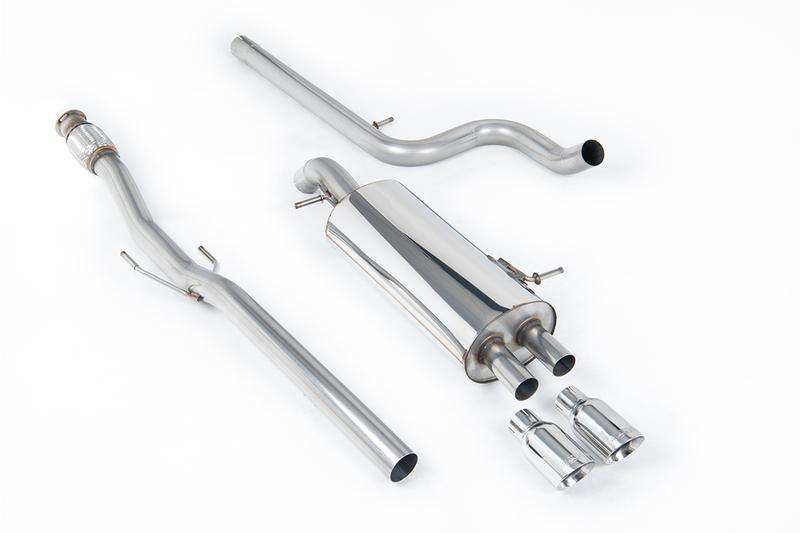 Milltek Citroen DS3 1.6 - Non-Resonated (Louder) Cat-Back Exhaust System with Polished Trims photo