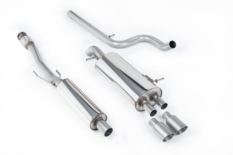 Milltek Citroen DS3 1.6 - Resonated (Quieter) Cat-Back Exhaust System with Titanium Trims photo