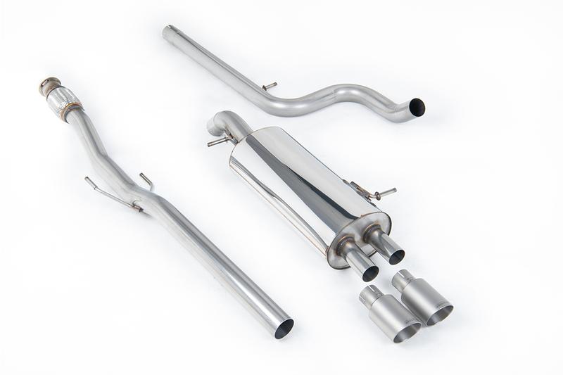 Milltek Citroen DS3 1.6 - Non-Resonated (Louder) Cat-Back Exhaust System with Titanium Trims photo