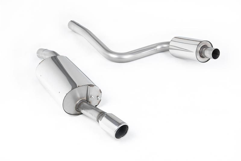 Milltek Ford Fiesta MK6 ST 150 - Resonated (Quieter) Cat-Back Exhaust System with Single Polished 90mm Jet Trim photo
