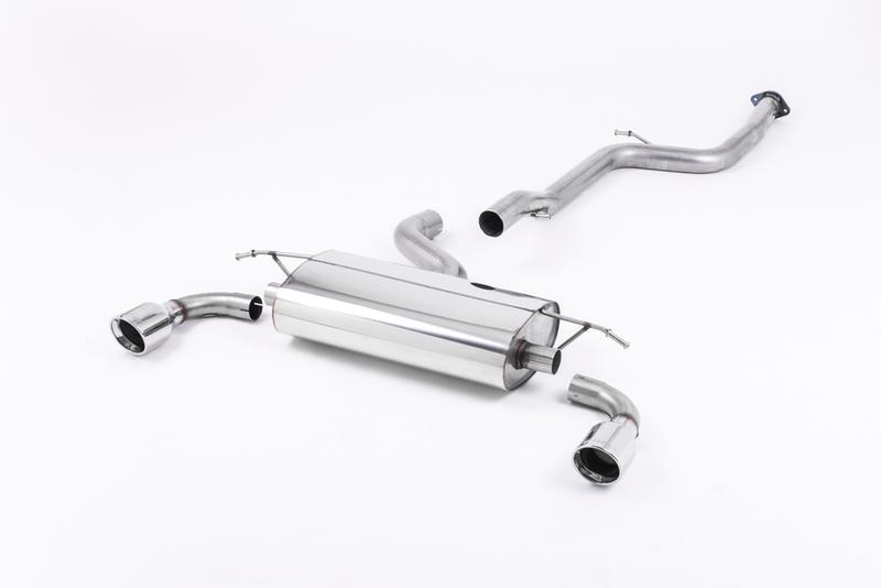 Milltek Ford Focus MK2 ST 225 - Non-Resonated (Louder) Cat-Back Exhaust System with 100mm Jet Polished Trims photo