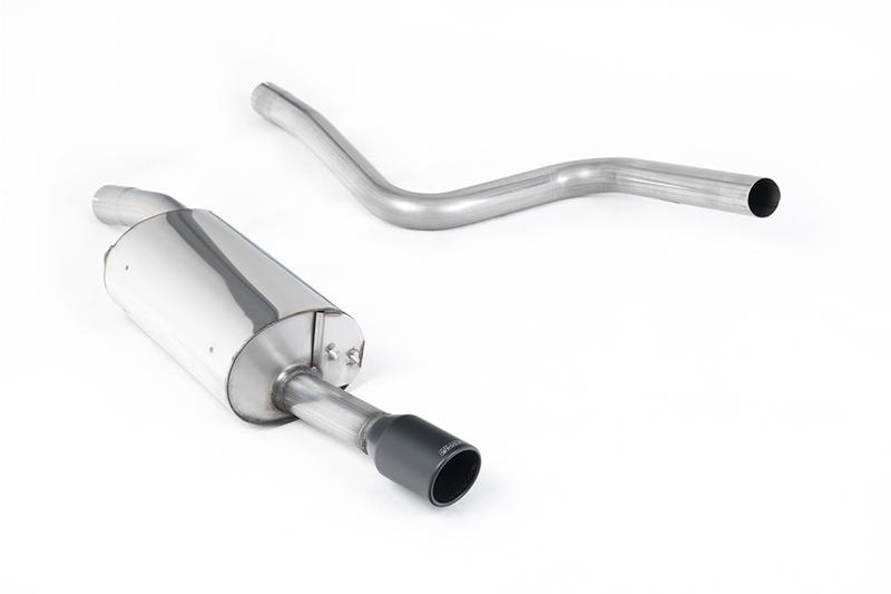 Milltek Ford Fiesta MK6 ST 150 - Non-Resonated (Louder) Cat-Back Exhaust System with Ceramic Coated Satin Black Trim photo