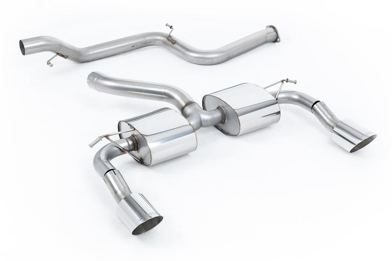 Milltek Ford Focus MK2 RS - Non-Resonated (Louder) Cat-Back Exhaust System with Twin Rear Silencer DTM Trims photo