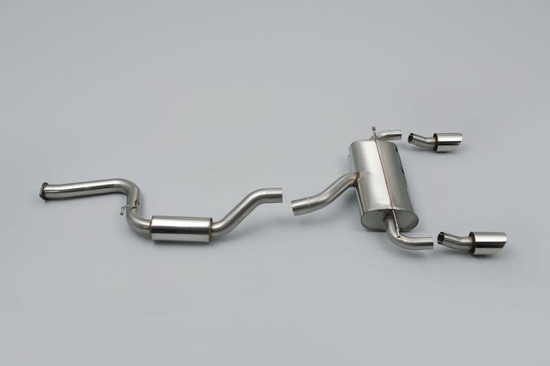 Milltek Ford Focus MK2 RS - Resonated (Quieter) Cat-Back Exhaust System with Dual DTM Trims photo