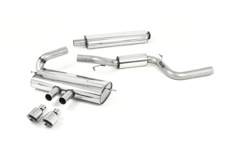 Milltek Ford Focus MK3 ST 5 door Hatchback - Resonated (Quieter) Cat-Back Exhaust System with Polished Tips photo