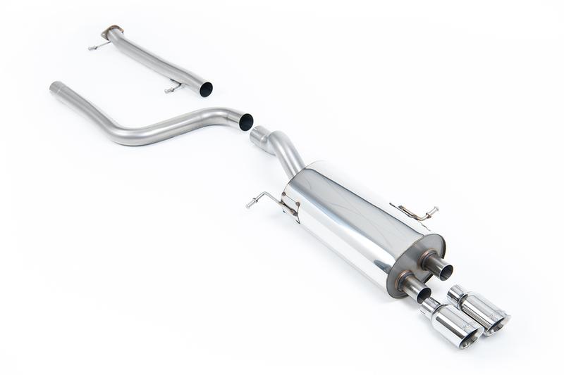 Milltek Non-Resonated (Louder) Cat-Back Exhaust System with Polished Tips photo