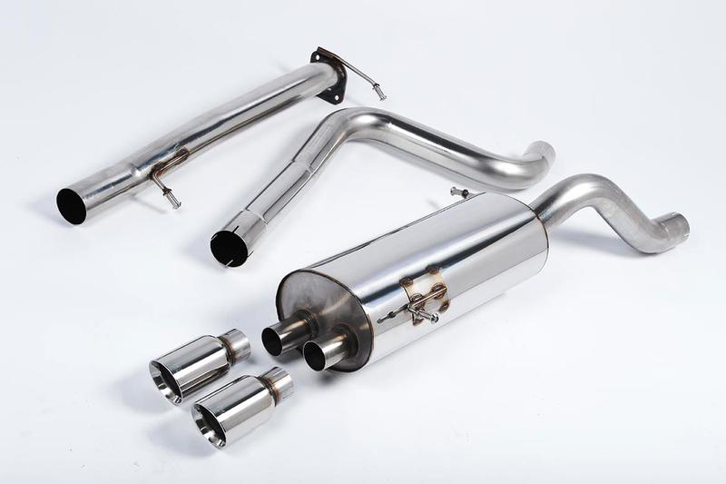 Milltek Non-Resonated (Louder) Cat-Back Race Exhaust System with Polished Tips photo