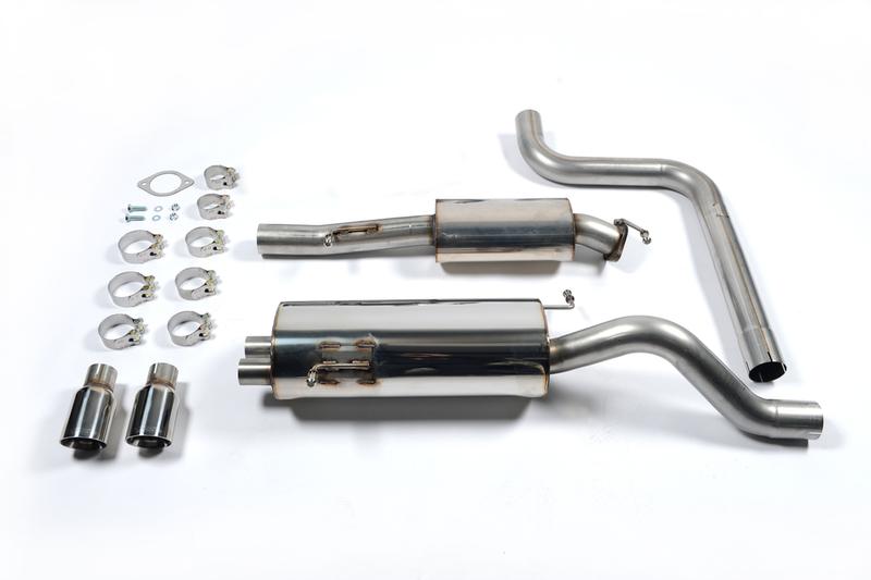 Milltek Resonated (Quieter) Cat-Back Race Exhaust System with Polished Tips photo