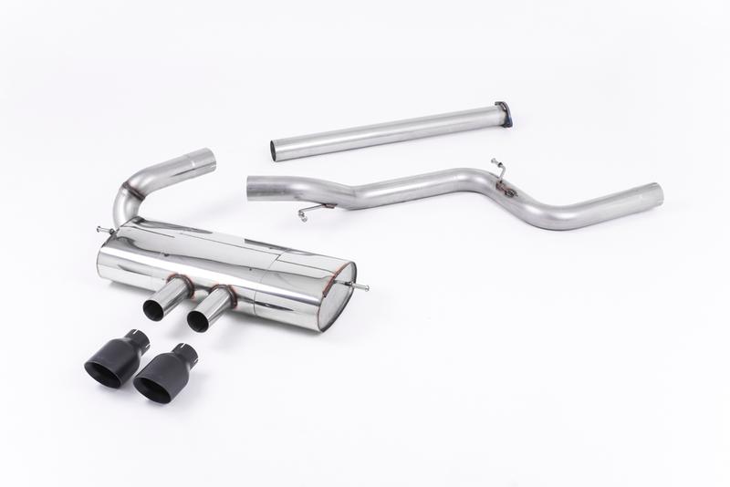 Milltek Ford Focus MK3 ST 5 door Hatchback - Non-Resonated (Louder) Cat-Back Exhaust System with Black Velvet Tips photo