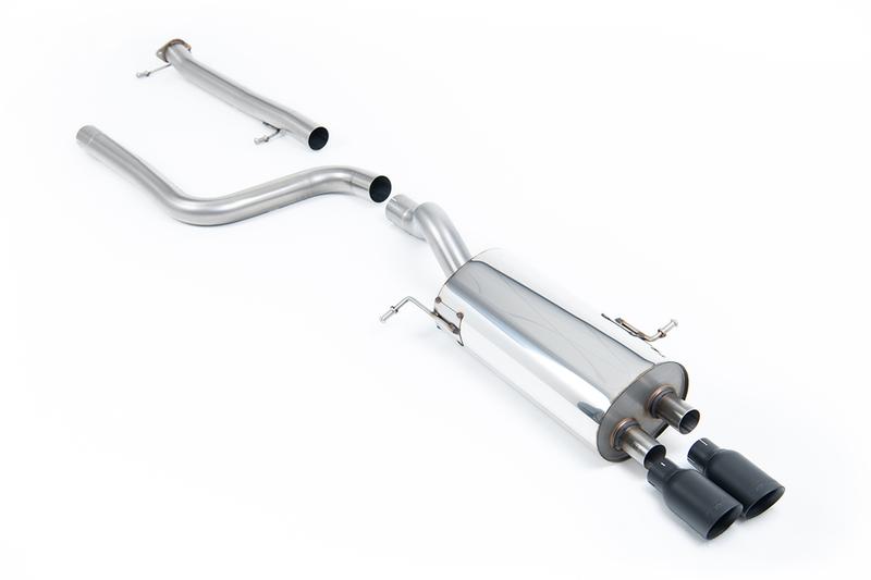 Milltek Non-Resonated (Louder) Cat-Back Exhaust System with Cerakote Black Tips photo