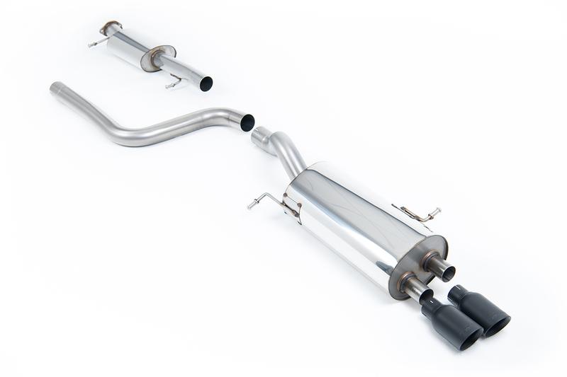 Milltek Resonated (Quieter) Cat-Back Exhaust System with Cerakote Black Tips photo