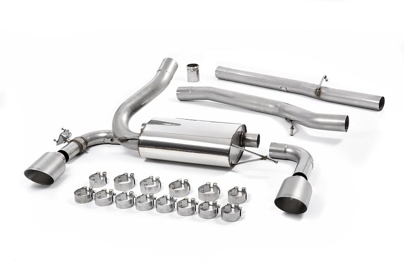Milltek Ford Focus MK3 RS - Non-Resonated (Louder) Cat-Back Exhaust System with Titanium GT-115 Trims photo