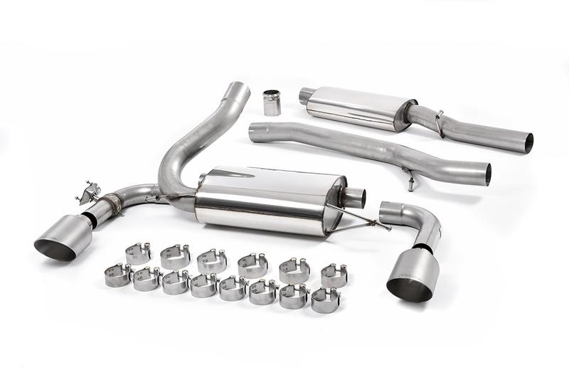 Milltek Ford Focus MK3 RS - Resonated (Quieter) Cat-Back Exhaust System with Titanium GT-115 Trims photo