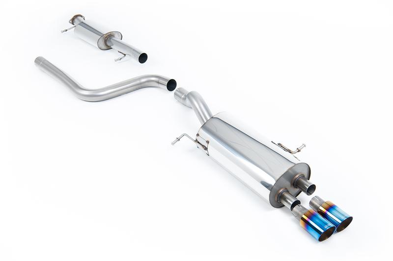 Milltek Resonated (Quieter) Cat-Back Exhaust System with Burnt Titanium Tips photo
