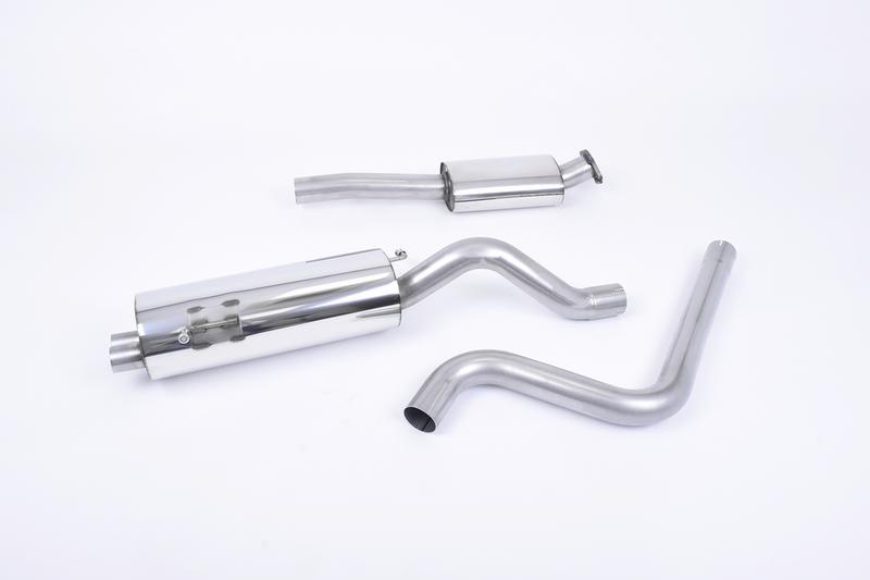 Milltek Resonated (Quieter) Cat-Back Race Exhaust System with Burnt Titanium Tips photo