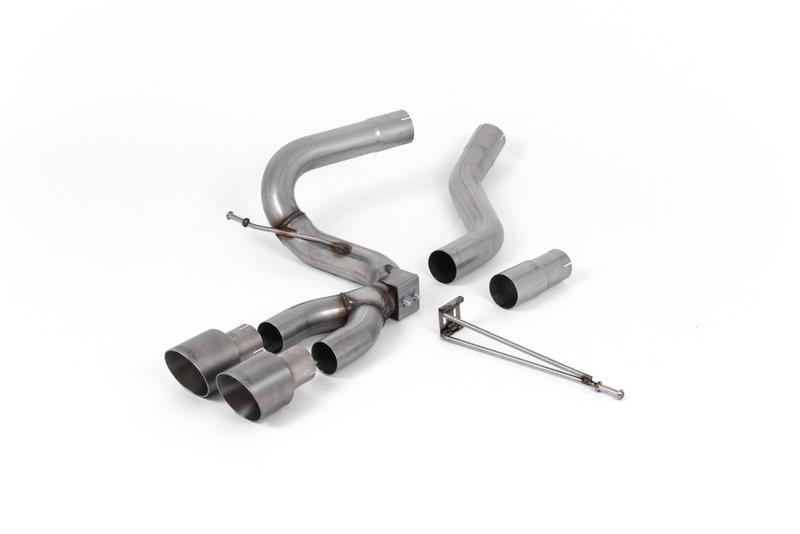 Milltek Ford Focus MK3 ST Diesel - Cat-Back Exhaust System with Titainium GT-100 Trims photo
