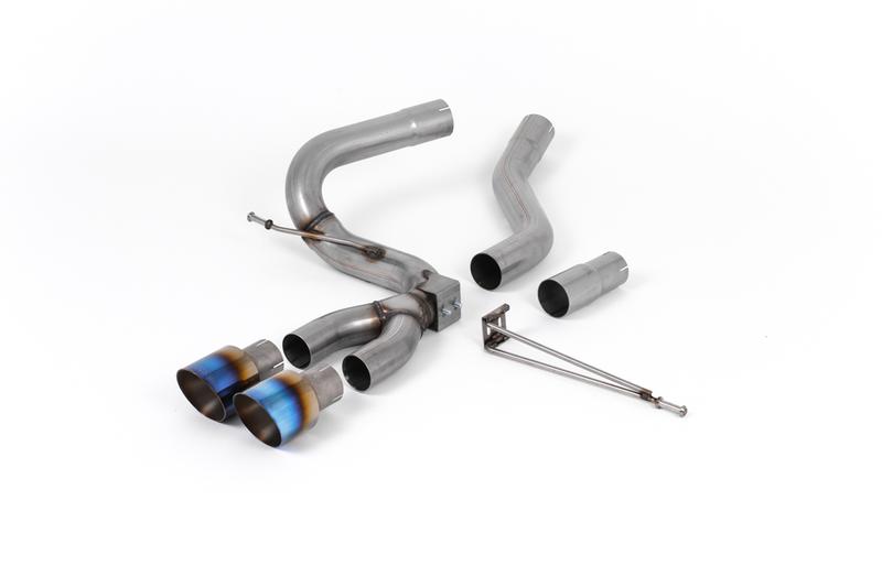 Milltek Ford Focus MK3 ST Diesel - Cat-Back Exhaust System with Burnt Titanium GT-100 Trims photo