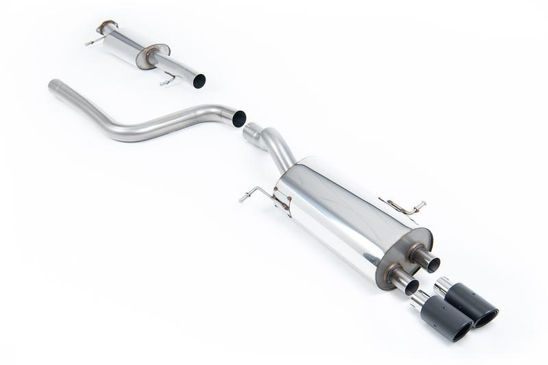 Milltek Resonated (Quieter) Cat-Back Exhaust System with Carbon Jet-80 Trims photo