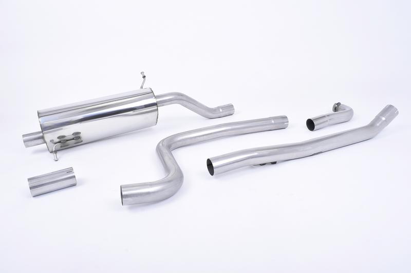 Milltek Ford Fiesta MK8 1.0T ST Line (Non GPF Models) - Road+ Cat-Back Exhaust System with GT-90 Titanium Trim photo