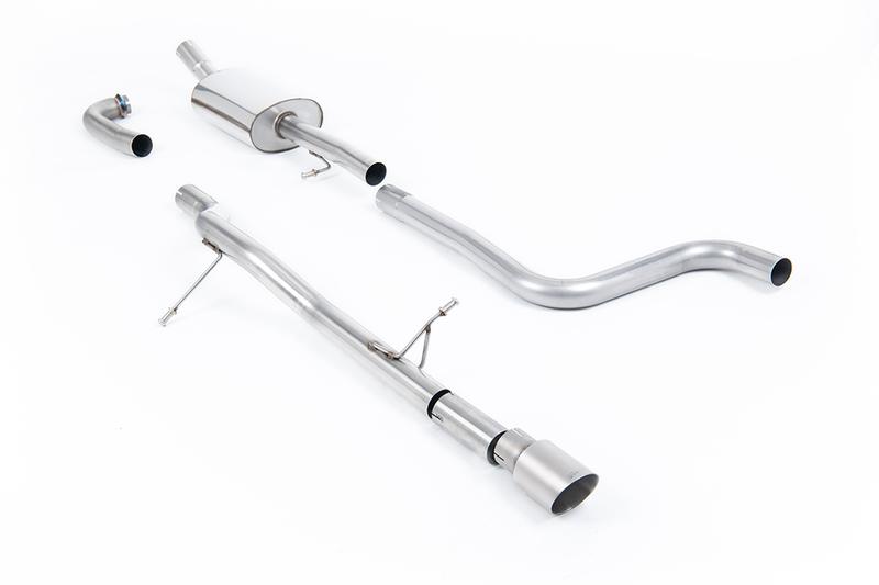 Milltek Ford Fiesta MK8 1.0T ST Line (Non GPF Models) - Non-Resonated (Louder) Cat-Back Exhaust System with GT-90 Titanium Trims photo
