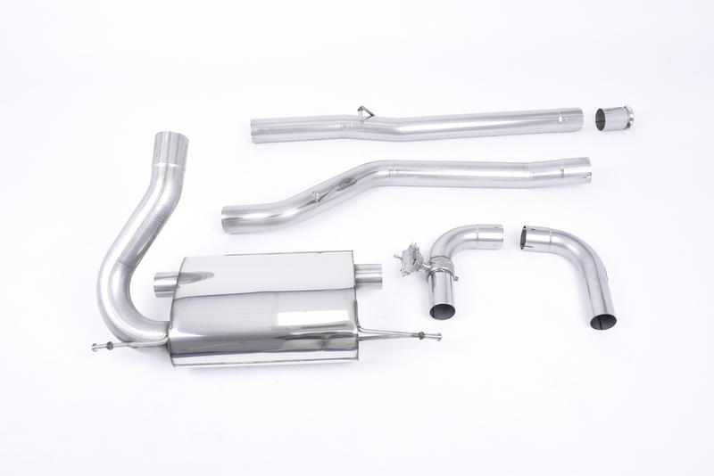 Milltek Ford Focus MK3 RS - Non-Resonated (Louder) Cat-Back Exhaust System with Carbon Jet-115 Trims photo