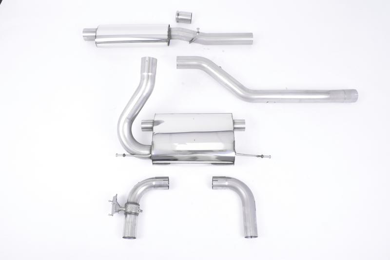 Milltek Ford Focus MK3 RS - Resonated (Quieter) Cat-Back Exhaust System with Carbon Jet-115 Trims photo