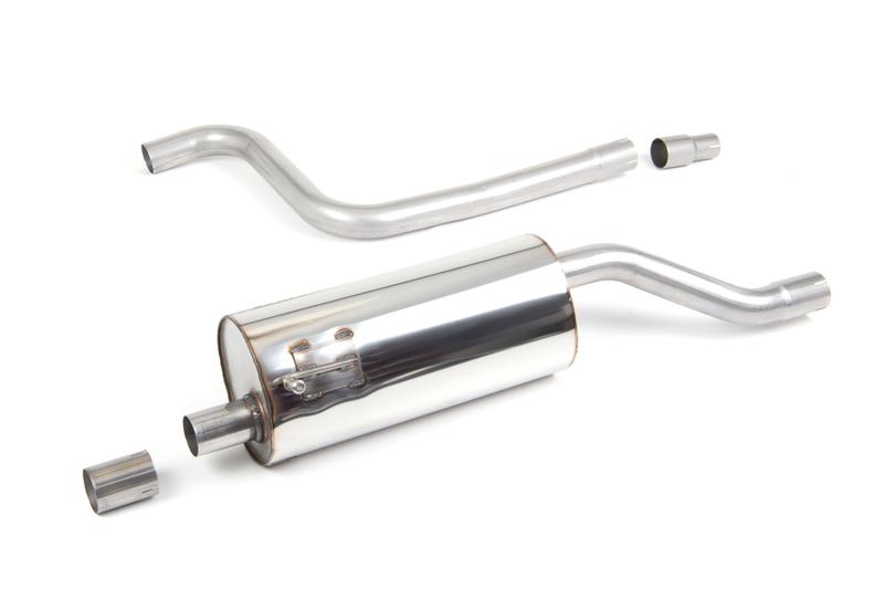 Milltek Resonated (Quieter) GPF-Back Exhaust System with ST Style with Twin GT-90 Polished Trims photo