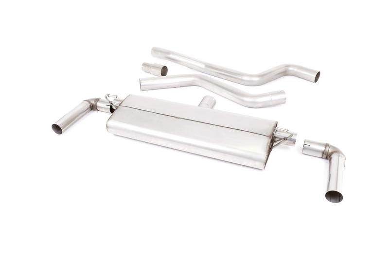 Milltek Ford Focus MK4 ST Hatch - GPF/OPF Back Exhaust System with Cerakote Black GT-115 Trims photo
