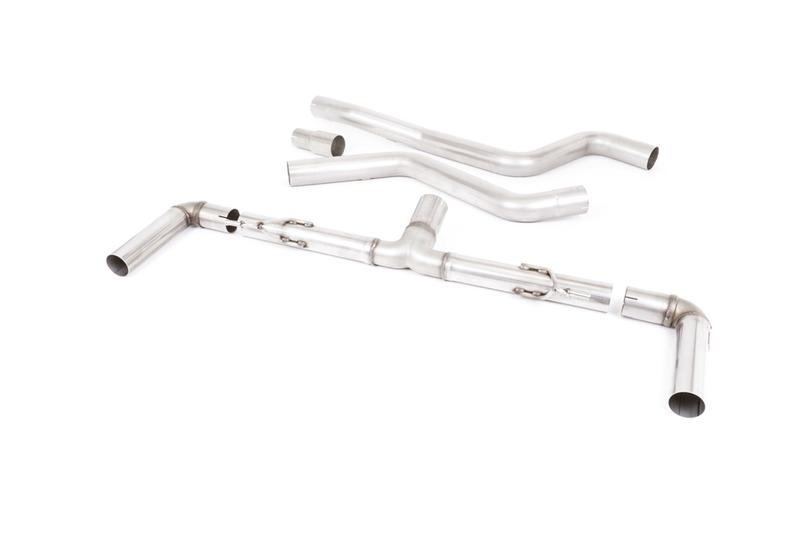 Milltek Ford Focus MK4 ST Hatch - Race (Louder) GPF/OPF Back Exhaust System with Cerakote Black GT-115 Trims photo