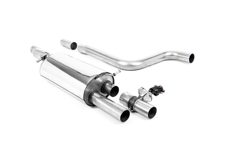 Milltek Valved OPF Back Exhaust System with Brushed Titanium GT-90 Trims photo