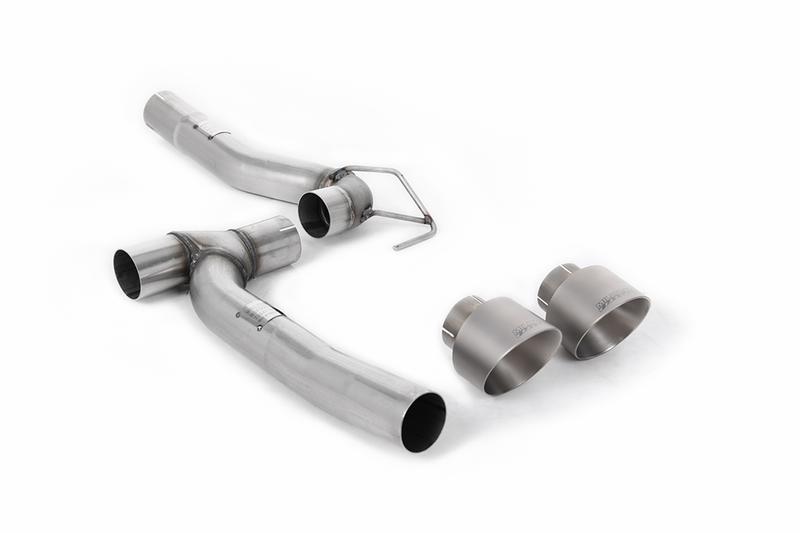 Milltek Ford Fiesta MK8 1.0T ST Line (Dual Outlets) - Upgrade Kit for Existing Milltek Cat Back Systems with Brushed Titanium GT-100 Trims photo