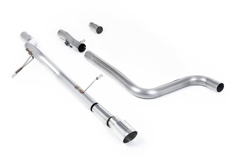 Milltek Ford Fiesta MK8 1.0T ST Line (GPF Models) - Non-Resonated (Louder) GPF/OPF Back with Polished GT-90 Trim photo