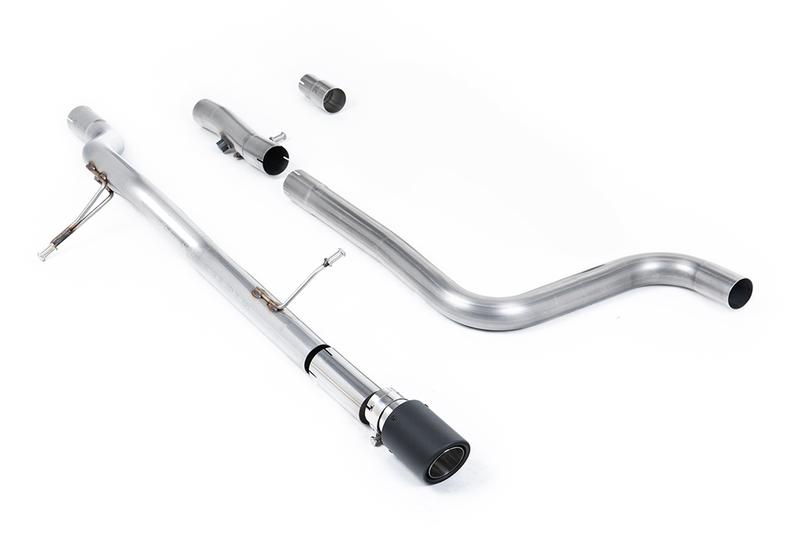 Milltek Ford Fiesta MK8 1.0T ST Line (GPF Models) - Non-Resonated (Louder) GPF/OPF Back with Carbon JET-90 Trim photo