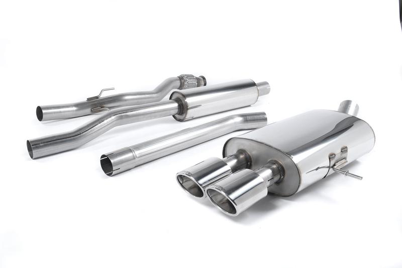 Milltek Mini Cooper S R56/R58 - Resonated (Quieter) Cat-Back Exhaust System with Twin Oval Tailpipes photo