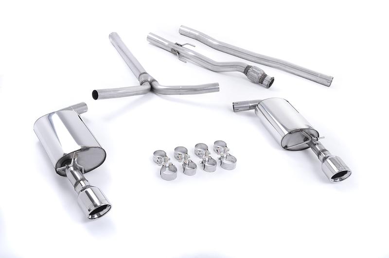 Milltek Mini Cooper S R55 Clubman - Non-Resonated (Louder) Cat-Back Exhaust System with Polished Dual JET Trims photo