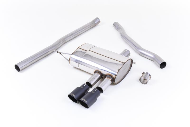 Milltek Mini Cooper S F56 - Non-Resonated (Louder) Cat-Back Exhaust System with Cerakote Black Tips photo