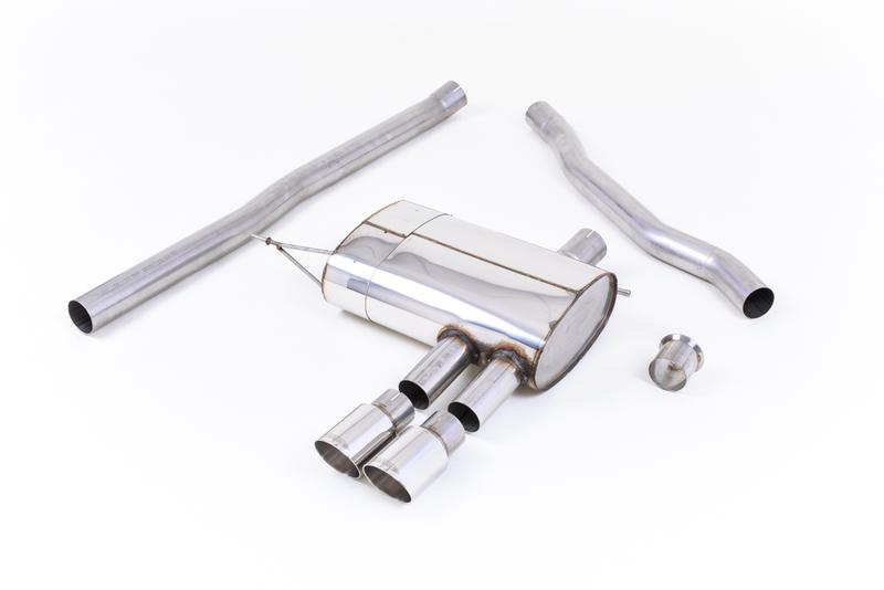Milltek Mini Cooper S F56 - Non-Resonated (Louder) Cat-Back Exhaust System with Polished Tips photo