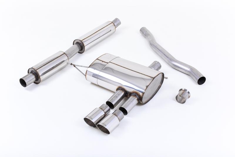 Milltek Mini Cooper S F56 - Resonated (Quieter) Cat-Back Exhaust System with Polished Tips photo