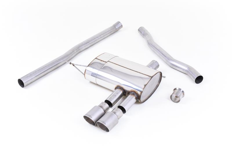 Milltek Mini Cooper S F56 - Non-Resonated (Louder) Cat-Back Exhaust System with Titanium Tips photo