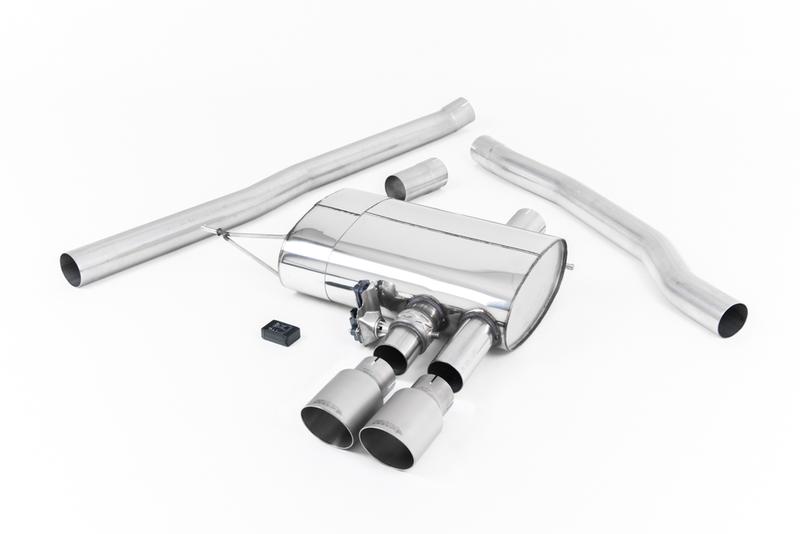 Milltek Mini Cooper S F56 - Valved & Non-Resonated (Louder) Cat-Back Exhaust System with Titanium Tips photo