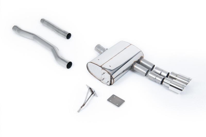 Milltek Mini Cooper S F55 (LCI Only) - GPF/OPF Back Exhaust System with Polished GT-90 Trims photo