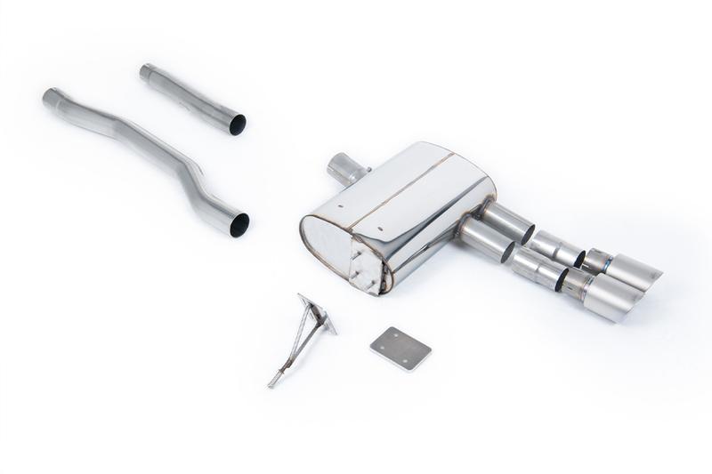 Milltek Mini Cooper S F55 (LCI Only) - GPF/OPF Back Exhaust System with Titanium GT-90 Trims photo