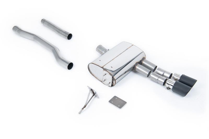 Milltek Mini Cooper S F55 (LCI Only) - GPF/OPF Back Exhaust System with Carbon JET-90 Trims photo
