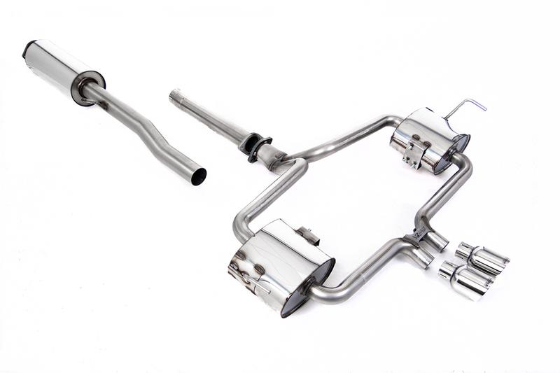 Milltek Mini Cooper S R53 - Resonated (Quieter) Cat Back Exhaust System with Polished Trims photo