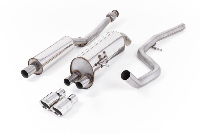 Milltek Peugeot 208 GTi - Resonated (Quieter) Cat-Back Exhaust System with Polished Trims photo