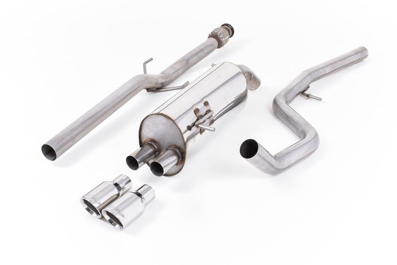 Milltek Peugeot 208 GTi - Non-Resonated (Louder) Cat-Back Exhaust System with Polished Trims photo