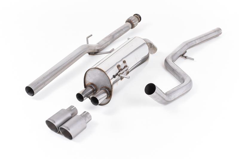 Milltek Peugeot 208 GTi - Non-Resonated (Louder) Cat-Back Exhaust System with Titanium Trims photo